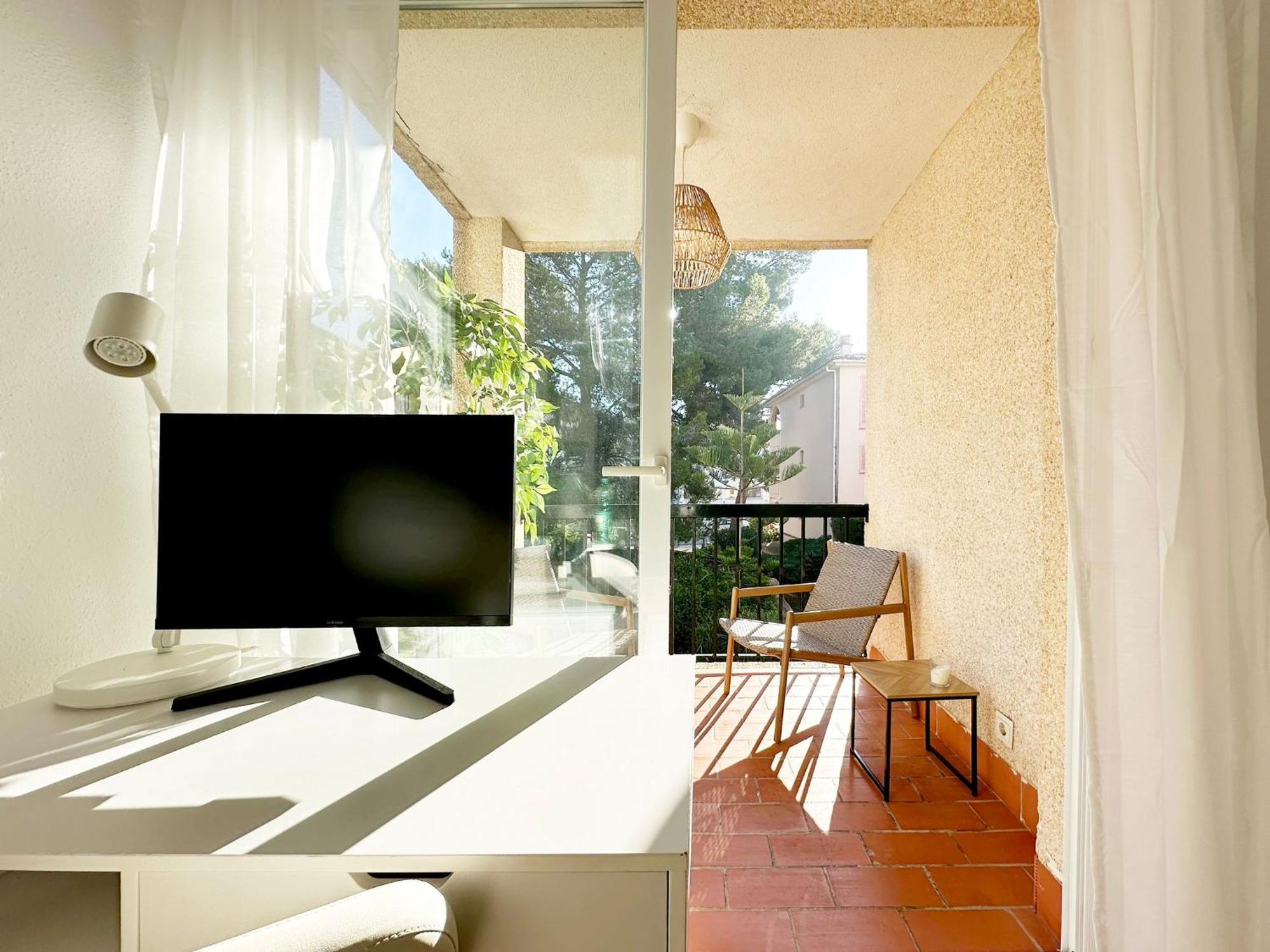 포엔샤 항구 Piso Tamarells Con Balcon Y Piscina Port Pollensa 아파트 외부 사진